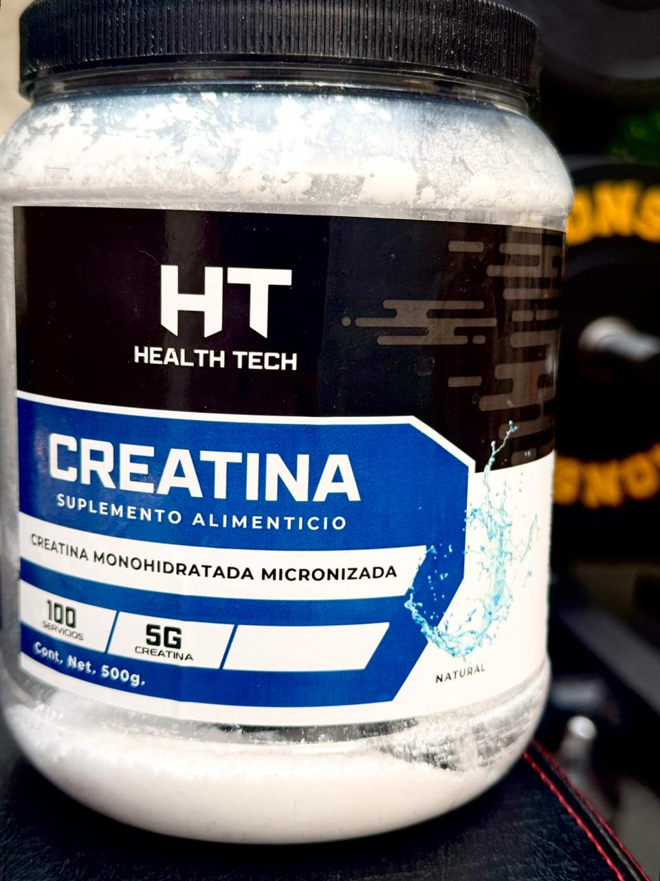 Creatina Monohidratada de 500gr (100 Servicios) - HEALTH TECH
