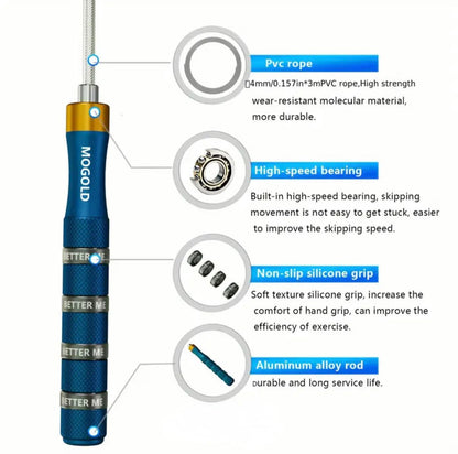 SPEED ROPE - Ajustable MOGOLD para adultos.