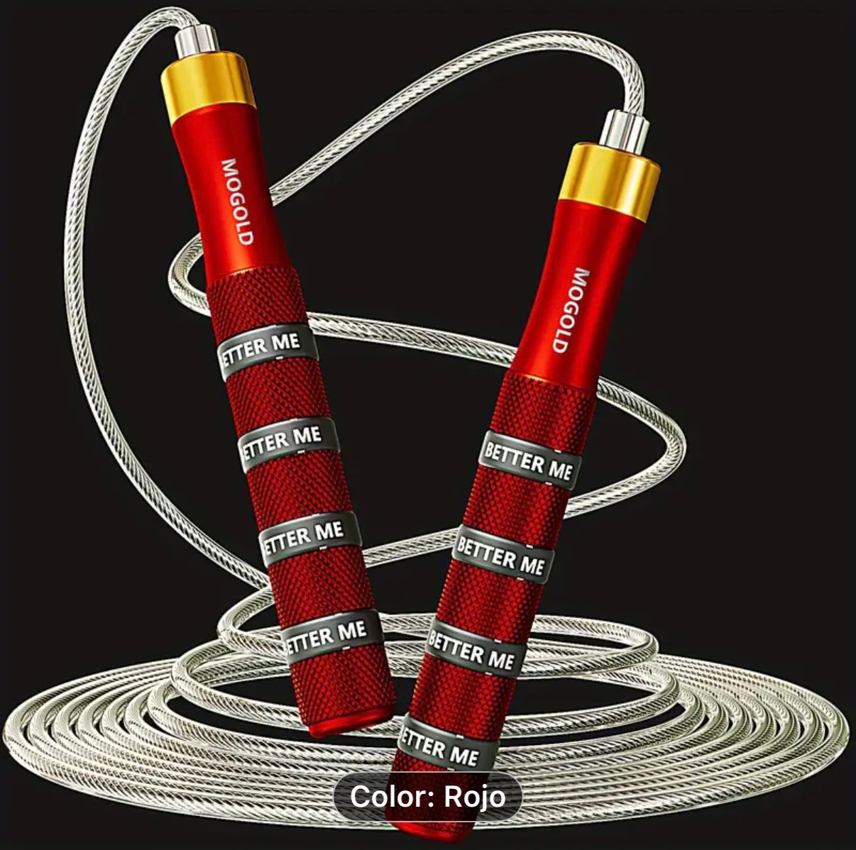 SPEED ROPE - Ajustable MOGOLD para adultos.