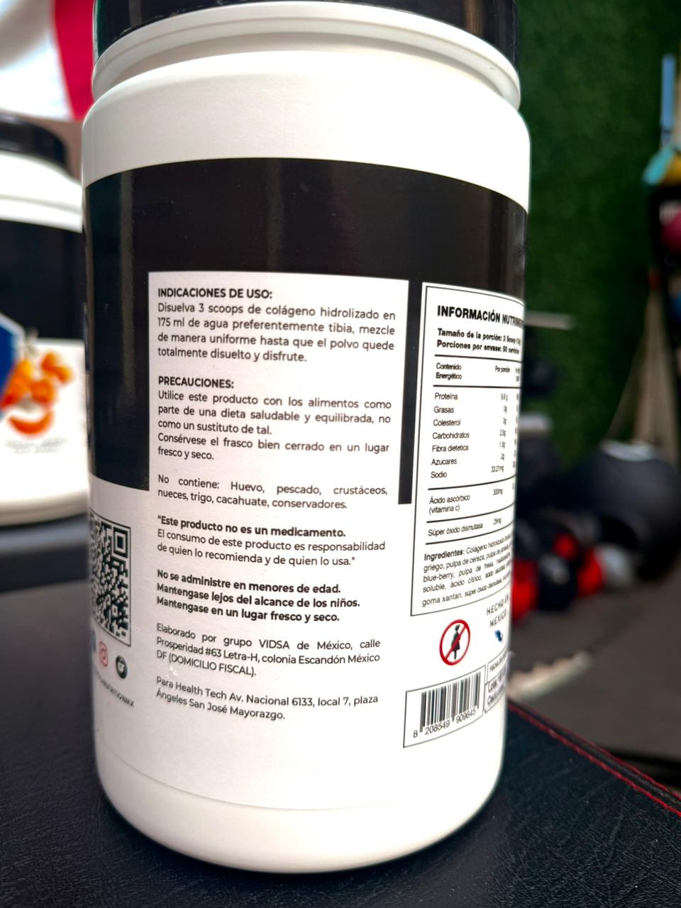 COLÁGENO HIDROLIZADO con Vitamina C  (750gr)-  HEALTH TECH