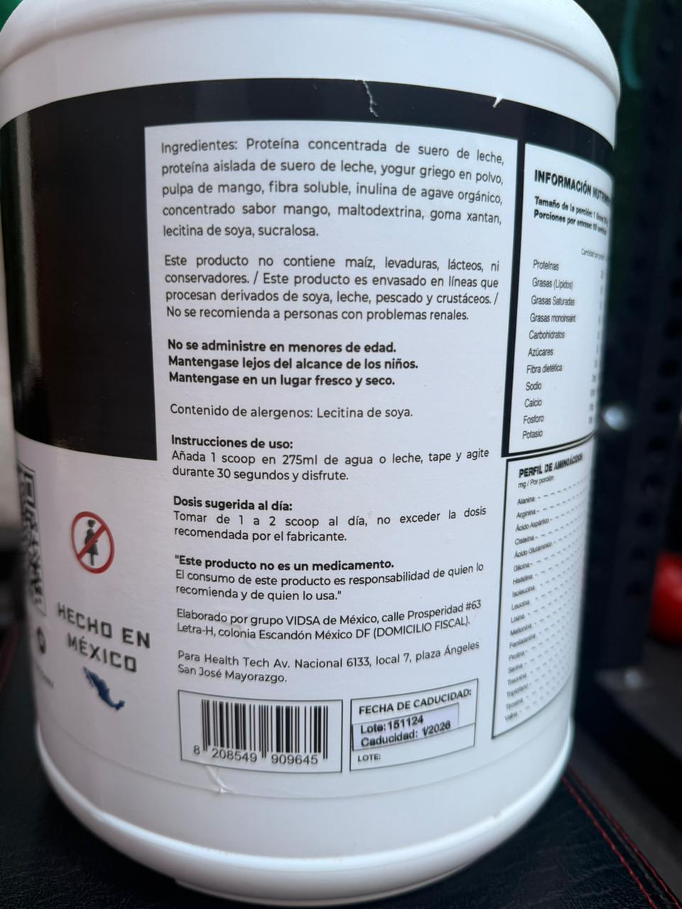PROTEÍNAS WHEY TECH. Concentrado de Suero de Leche HEALTH TECH